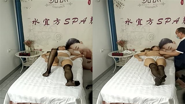 黑丝苗窕贫乳少妇做SPA让色狼技师强行啪啪封面图